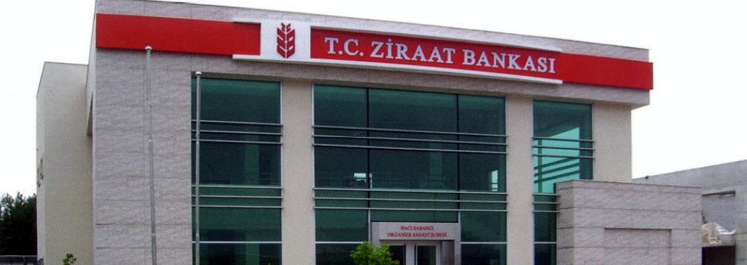 Ziraat Bankası: Şube cephesi · Işıklı bant